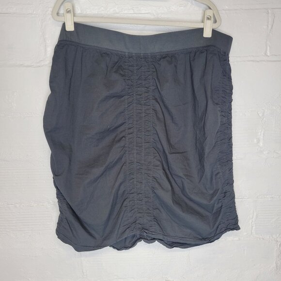 Wearables Women's Size 3X Trace Skirt Gray Pull On Ruched - Picture 2 of 4